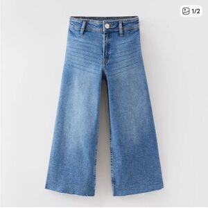 Zara Wide-Leg Jeans in Light Blue